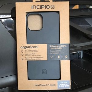 🆕organic Case! IPhone 12/12 Pro Incipio phone case! Black! 8 ft drop protection!